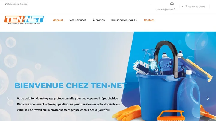 Page d’accueil du site Ten-net
